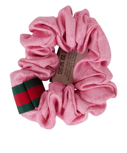 Gucci GG Scrunchie, £150, Accessories, Pink, Silk, Front view